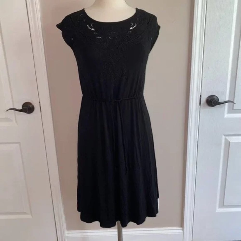 Spense knit cut out dress S black NWOT